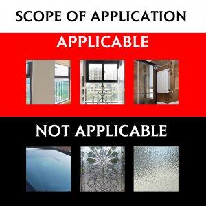 Frosted Window Film Static Cling Decorative Glass Film 72" x 36" UV Protection Window Privacy Film Non Adhesive Window Cling for Home Office Meeting Room, Frosted Stripe Patterns