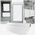 252inch x 36inch Frosted Window Film Privacy Window Sticker Non Adhesive Window Vinyl Film Removable Static Cling Window Film UV Protection Striped Pattern for Home Office