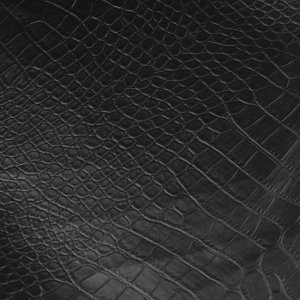 Black Crocodile Pattern 252" length Premium Grade Vinyl Fabric Faux Leather Waterproof Upholstery