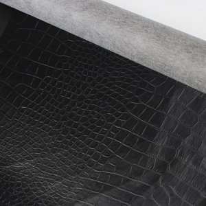 Black Crocodile Pattern 252" length Premium Grade Vinyl Fabric Faux Leather Waterproof Upholstery