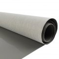 Gloss Gray Faux Leather Fabric Sheets Premium Vinyl PVC synthetic leatherette warm&soft touch easy to clean