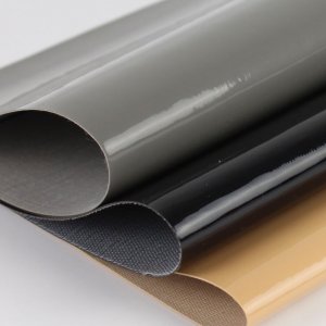 Gloss Gray Faux Leather Fabric Sheets Premium Vinyl PVC synthetic leatherette warm&soft touch easy to clean