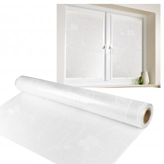 Window Glass Door Film 72" x 36" Decorative Privacy Heat Control Anti UV Static Cling Non Adhesive for Home Office
