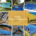 Waterproof Canva Fabrics Outdoor Anti Dust Sidewall for Weddings Events&Parties Khaki