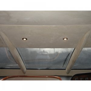 Faux Leather Grey 185" x 54" Backing Foam Headliner Vinyl Fabric Upholstery Sag Replace