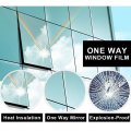 Black 60" Window Tint One Way Mirror Film UV block window films Heat Reflective Building Commercial Solar Office home apartment residence