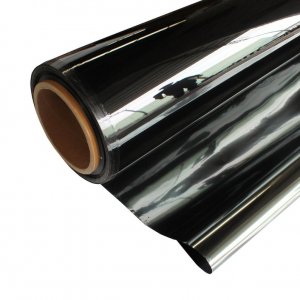 Black Silver 60" Home office solar control Tint Window Film Privacy One Way Mirror Reflective Heat UV Static Cling UltraSafe Safety Security Window Films