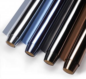 Window Tint One Way Mirror Film Heat Reflective Building Commercial Solar Office home apartment residence Heat Rejection Window Films 60"x36"