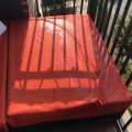 Water/UV Resistant Canvas Tent Water Repellent Dustproof Airtight Red Fabric