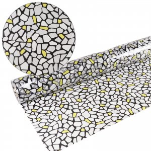 192inch x 36inch Stained Glass Decorative Window Film No Glue Static Cling Privacy Anti UV