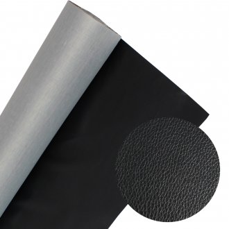 Vinyl Fabric Faux PVC Leather Black Style Waterproof Upholstery Decoration Renovate 36" x 54"