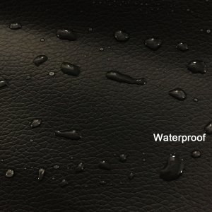 Vinyl Fabric Faux PVC Leather Waterproof Upholstery Decoration Renovate Black 252" x 54"