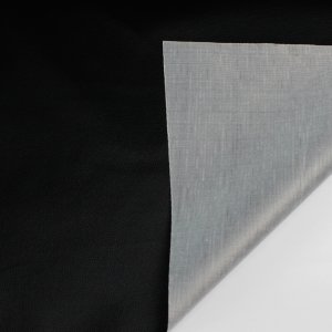 Black Vinyl Fabric Faux PVC Leather Waterproof Upholstery Decoration Renovate 288inch Long