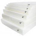 1" Thick x 29" x 80" White Upholstery Seat Cushion Firm Rubber Foam Sheet Cushion Replacement Sheet-Great For Boat Seats Benches