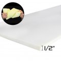 1" Thick x 29" x 80" White Upholstery Seat Cushion Firm Rubber Foam Sheet Cushion Replacement Sheet-Great For Boat Seats Benches