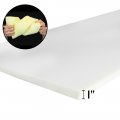 1" Thick x 29" x 80" White Upholstery Seat Cushion Firm Rubber Foam Sheet Cushion Replacement Sheet-Great For Boat Seats Benches