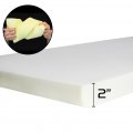 2" Thick x 29" x 80" White Upholstery Seat Cushion Firm Rubber Foam Sheet Cushion Replacement Sheet-Great For Boat Seats Benches