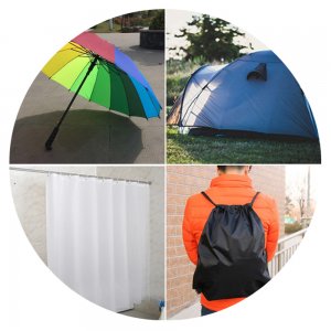 Waterproof Outdoor Fabric 300 Denier Water Repel Canvas Fabric Fade Resistant Blue Color