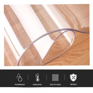 Clear Marine Grade Vinyl PVC Waterproof 8Guage (0.2mm) Greenhouse Windows Wind-breakers Covers Other Application 240inch Long