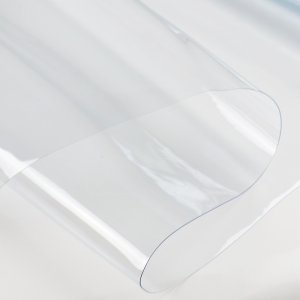 Clear Vinyl PVC 12 Gauge (0.3mm) Fabric Marine Waterproof Curtains Furniture Covers Windows Table Top Covers 48" x 60"