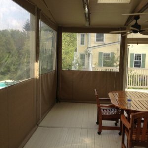 336" x 48" Waterproof Vinyl Clear Marine Plastic PVC Fabric Porch Enclosures Table Top Covers