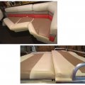 Premium Grade Vinyl Fabric Faux Leather Spunlace Cross Pattern Auto Boat Seat Replace Upholstery 54" x 12" Beige