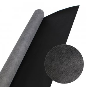 Black Spunlace Cross Pattern 252" length Premium Grade Vinyl Fabric Faux Leather Auto Boat Seat Replace Upholstery