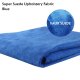 Blue Suede Upholstery Fabric Curtains Sofa Faric 36" x 60"