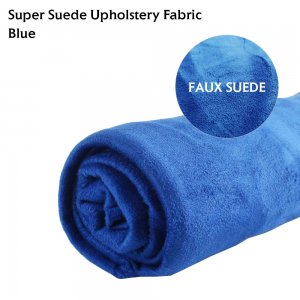 Blue Suede Upholstery Fabric Curtains Sofa Faric 216inch x 60inch