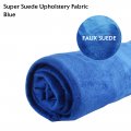 Blue Suede Upholstery Fabric Curtains Sofa Faric 288" Length