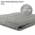 Faux Premium Suede Upholstery Fabric Material Upholstery Car Interior Sofa Pillowcase Repair Gray 36" x 60"