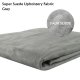144" x 60" Gray Faux Premium Suede Upholstery Fabric Material Upholstery Car Interior Sofa Pillowcase Repair