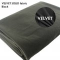 Black Super Soft Velvet Fabric DIY Toy Pillow Rug Home Textiles Material Craft 96inch Length