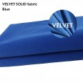Velvet Fabric No Stretch Repair Craft Material Upholstery Cushion Craft Fancy Dress Curtain 58"W x 96"L Blue