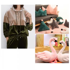 96" Length Green Repair Craft Material Upholstery Velvet Fabric DIY Dressmaking Cushion