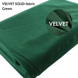 96" Length Green Repair Craft Material Upholstery Velvet Fabric DIY Dressmaking Cushion
