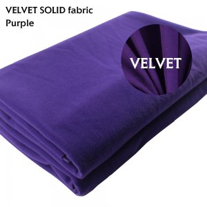 Upholstery Velvet Fabric Non-Transparent Material Craft 120inch Length