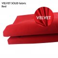 58"x 20" Velvet Fabric Material Dressmaking Upholstery Cushion Craft Fancy Dress Red
