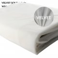 180inch Long White Velvet Fabric Home Textiles Upholstery No Stretch Repair Craft